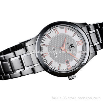 The new 2014 stainless steel men's watch, high strength solid steel belt